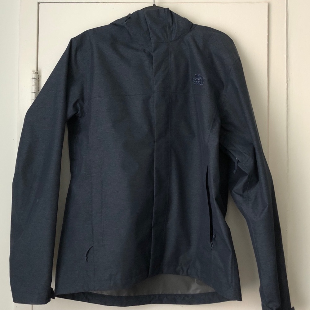 The North Face hard shell, blue, M